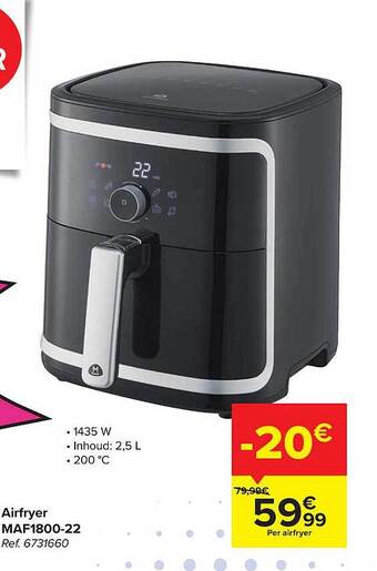 Carrefour Airfryer aanbieding