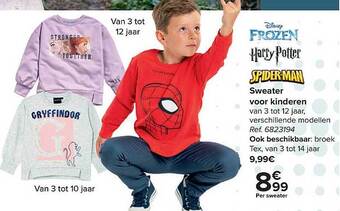 Carrefour Sweater voor kinderen aanbieding