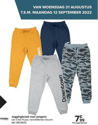 Carrefour Joggingbroek voor jongens aanbieding