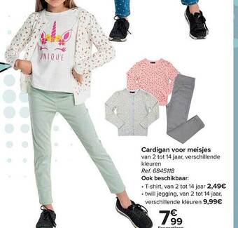 Carrefour Cardigan voor meisjes aanbieding