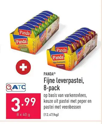 ALDI Fijne leverpastei, 8pack aanbieding