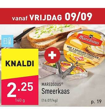 ALDI Maredsous smeerkaas aanbieding