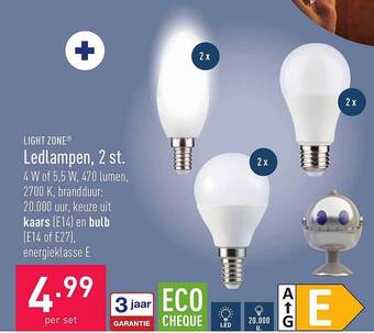 ALDI Ledlampen, 2 st aanbieding