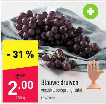 ALDI Blauwe druiven aanbieding
