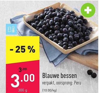 ALDI Blauwe bessen aanbieding