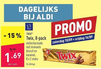 ALDI Twix, 8pack aanbieding