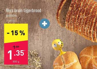 ALDI Vers bruin tijgerbrood aanbieding
