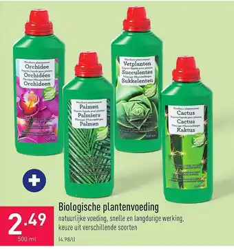 ALDI Biologische plantenvoeding aanbieding