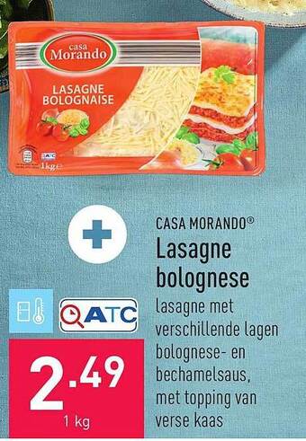 ALDI Lasagne bolognese aanbieding