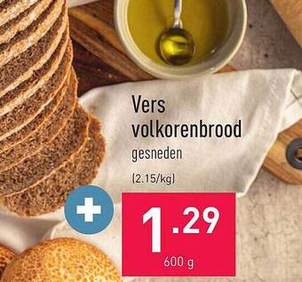 ALDI Vers volkorenbrood aanbieding