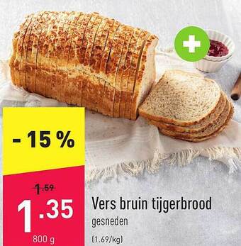 ALDI Vers bruin tijgerbrood aanbieding