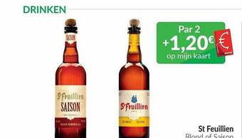 Intermarché St feuillien blond of saison aanbieding