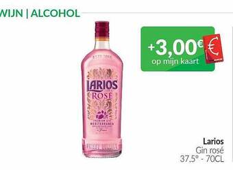 Intermarché Larios gin rosé aanbieding