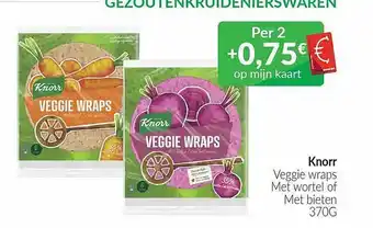 Intermarché Knorr veggie wraps aanbieding