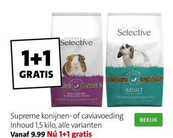Intratuin Supreme konijnen of caviavoeding aanbieding