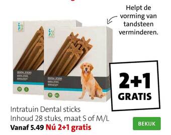 Intratuin Intratuin dental sticks aanbieding