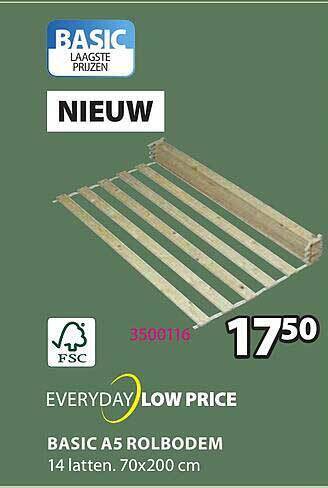 Jysk Basic a5 rolbodem aanbieding