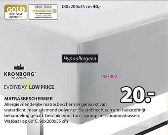 Jysk Matrasbeschermer aanbieding