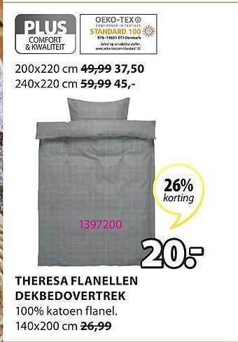 Theresa flanellen dekbedovertrek