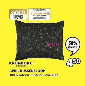 Jysk April kussensloop aanbieding