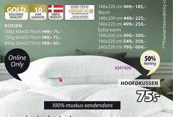 Jysk Hoofdkussen aanbieding