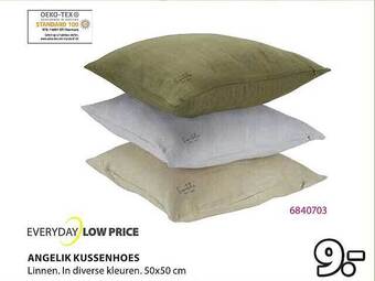 Jysk Angelik kussenhoes aanbieding