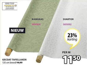 Jysk Gecoat tafellaken aanbieding