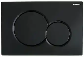 X2O Geberit Sigma 01 bedieningspaneel glanzend zwart voor Geberit Systemfix inbouwreservoir aanbieding
