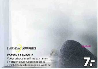 Jysk Fossen raamfolie aanbieding