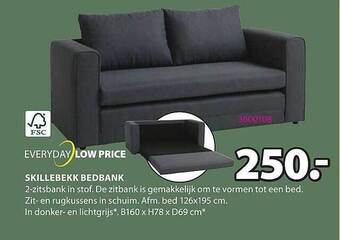 Jysk Skillebekk bedbank aanbieding