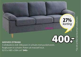 Jysk Gedved zitbank aanbieding