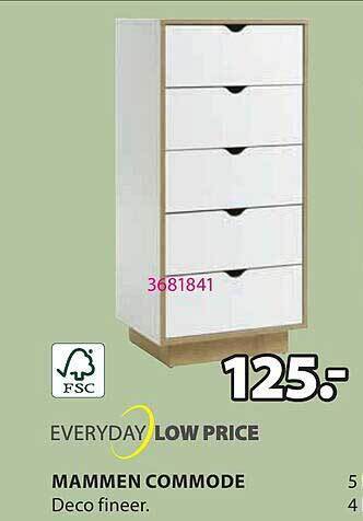 Jysk Mammen commode aanbieding