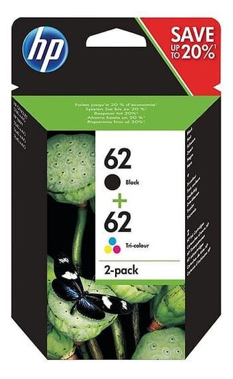Dreamland HP 2 inktpatronen 62 Combo pack: Black + Tri-Colour aanbieding