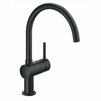 X2O Grohe Minta C-uitloop keukenkraan mat zwart aanbieding