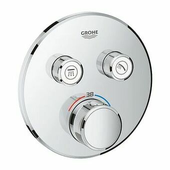 X2O Grohe Grohtherm Smartcontrol Round inbouw douchekraan thermostaat 2 functies chroom aanbieding