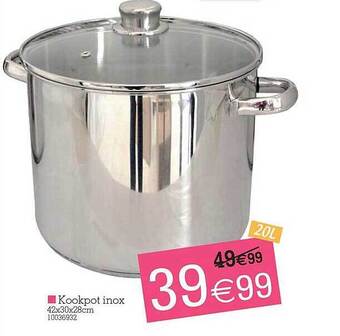 Yess Kookpot inox aanbieding
