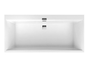 Villeroy & Boch Squaro Edge 12 tweepersoons inbouwbad 190 x 90 cm quaryl glanzend wit