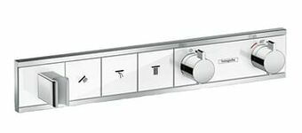 X2O Hansgrohe RainSelect inbouw douchekraan thermostaat 3 functies wit/chroom incl handdouchehouder aanbieding