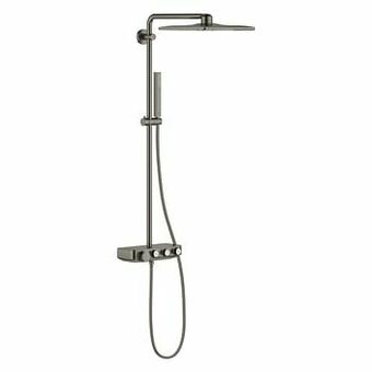 X2O Grohe Euphoria Smartcontrol system 310 Cube duo regendoucheset thermostatisch Brushed Hard Graphite aanbieding