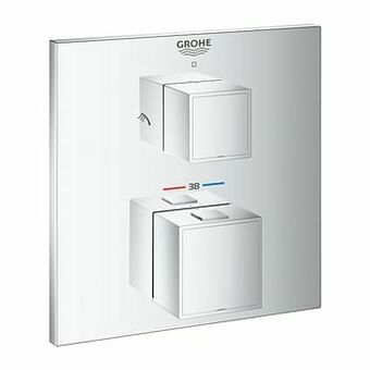 X2O Grohe Grohtherm Cube inbouw douchekraan thermostaat chroom aanbieding