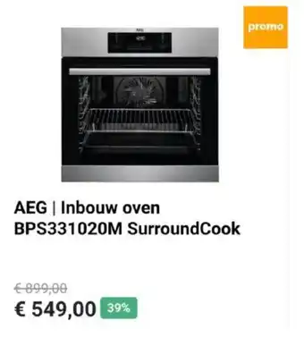 Krëfel AEG | Inbouw oven BPS331020M SurroundCook aanbieding