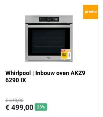 Krëfel Whirlpool | Inbouw oven AKZ9 6290 IX aanbieding