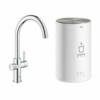 X2O Grohe Red Duo keukenkraan en boiler chroom aanbieding