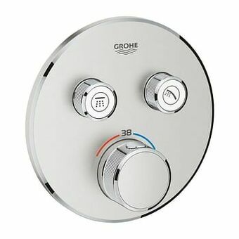 X2O Grohe Grohtherm Smartcontrol Round inbouw douchekraan thermostaat 2 functies Supersteel aanbieding