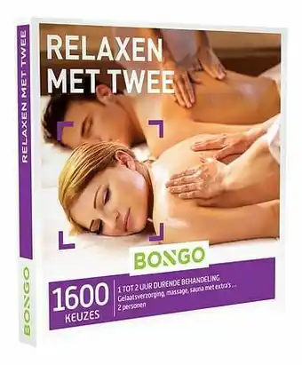 Dreamland Bongo cadeaubon Relaxen met Twee aanbieding