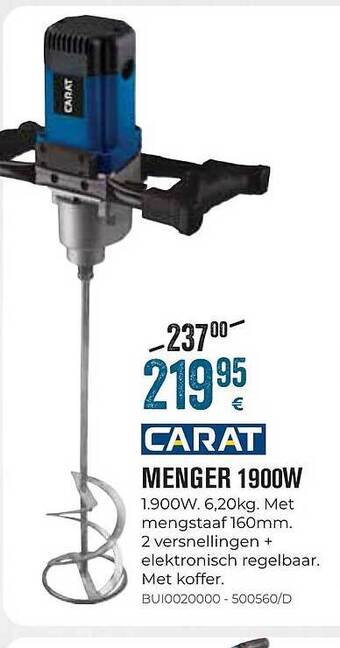 Meno Carat menger 1900w aanbieding