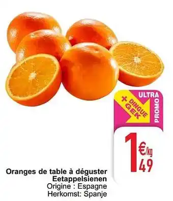 Cora Oranges de table à déguster eetappelsienen aanbieding