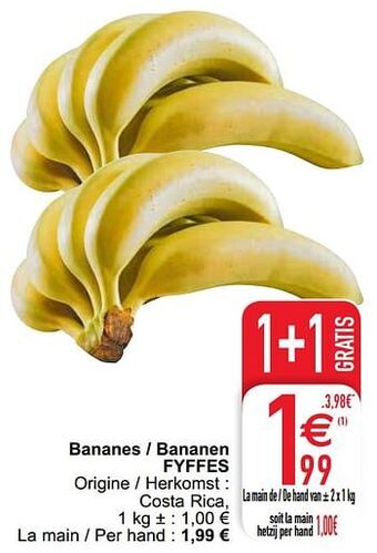 Cora Bananes - bananen fyffes aanbieding