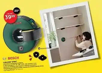 BricoPlanit Bosch lijnlaser atino aanbieding