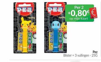 Pez blister + 3 vullingen